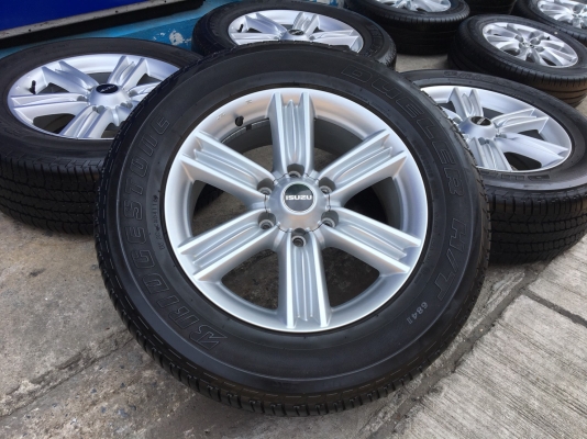 แม็ก ISUZU D-MAX BLUE POWER ขอบ 18 พร้อมยาง Bridgestone 255-60-18 ปลายปี 16 ดอกหนาปึกทุกเส้น