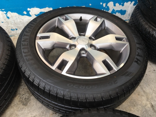 ล้อแม็ก Ford Everest ขอบ20 พร้อมยาง 265-50-20 Goodyear ปี 17 แม็กสวย ดอกเต็มๆทุกเส้น