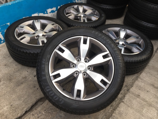 ล้อแม็ก Ford Everest ขอบ20 พร้อมยาง 265-50-20 Goodyear ปี 17 แม็กสวย ดอกเต็มๆทุกเส้น