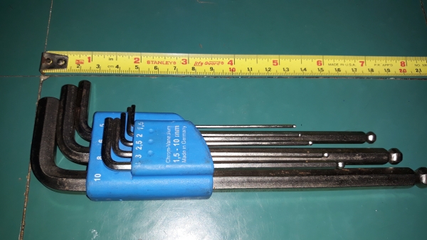 ขายหกเหลี่ยมชุดเบอร์มิลMADE IN GERMANY. มือสองเยอรมันขาดเบอร์5ไม่มีมา