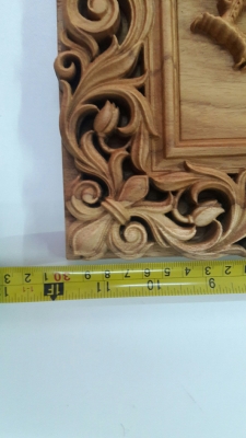 ไม้พยอมแกะสลักด้วยเครื่อง CNC งานละเอียดมากครับเหมาะแก่การใส่กรอบหลุยส์หรือนำไปใส่ตู้โชว์ประดับบารมี ราคา 2,600 บาท รวมส่ง EMS หรือขนส่งเคอรี่