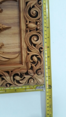 ไม้พยอมแกะสลักด้วยเครื่อง CNC งานละเอียดมากครับเหมาะแก่การใส่กรอบหลุยส์หรือนำไปใส่ตู้โชว์ประดับบารมี ราคา 2,600 บาท รวมส่ง EMS หรือขนส่งเคอรี่