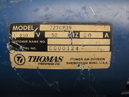 ขายปั๊มลมขนาดเล็กThomas ของอเมริกาแท้ ขายปั๊มลมขนาดเล็กThomas ของอเมริกาแท้