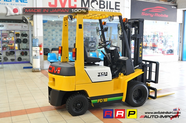 ขายรถโฟล์คลิฟท์มือสอง TCM รุ่น FHD18Z7-11M02193 นำเข้าจากประเทศญี่ปุ่น 100\% ไม่เคยใช้งานในไทย