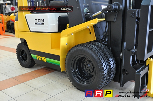 ขายรถโฟล์คลิฟท์มือสอง TCM รุ่น FHD18Z7-11M02193 นำเข้าจากประเทศญี่ปุ่น 100\% ไม่เคยใช้งานในไทย