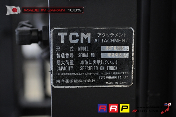 ขายรถโฟล์คลิฟท์มือสอง TCM รุ่น FHD18Z7-11M02193 นำเข้าจากประเทศญี่ปุ่น 100\% ไม่เคยใช้งานในไทย