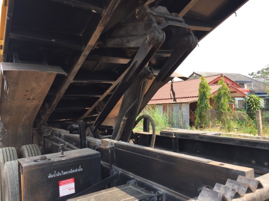 HINO 380 แรง ปลายปี 53 เฟืองช้า แม่ลูกดัมพ์สามมิตร รถวิ่งวัสดุก่อสร้างอย่างเดียว สภาพเดิมๆ ยางดี ทะเบียนพร้อม