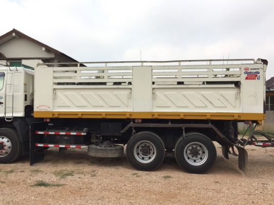 HINO 380 แรง ปลายปี 53 เฟืองช้า แม่ลูกดัมพ์สามมิตร รถวิ่งวัสดุก่อสร้างอย่างเดียว สภาพเดิมๆ ยางดี ทะเบียนพร้อม