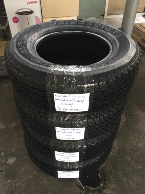 ยาง Bridgestone 245 70 16 ปลายปี17 มีให้เลือก3ชุด ดอกเต็ม เนื้อนิ่มๆ ใช้ยาว ราคาไม่แพง