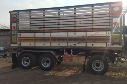 HINO FM2P เครื่อง P11C-300 แรง  พ่วงแม่ลูกดั้มพ์เกษตรมิเนียม อู่ ซุนชัย รถปี 46 HINO FM2P เครื่อง P11C-300 แรง  พ่วงแม่ลูกดั้มพ์เกษตรมิเนียม อู่ ซุนชัย รถปี 46