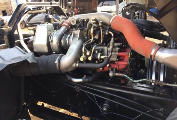 HINO FM2P เครื่อง P11C-300 แรง  พ่วงแม่ลูกดั้มพ์เกษตรมิเนียม อู่ ซุนชัย รถปี 46