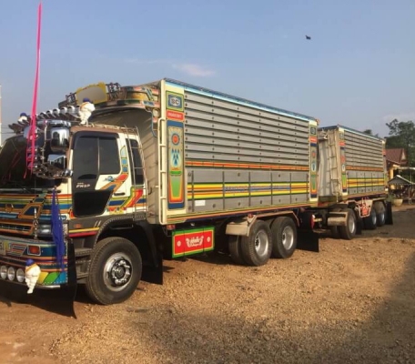 HINO FM2P เครื่อง P11C-300 แรง  พ่วงแม่ลูกดั้มพ์เกษตรมิเนียม อู่ ซุนชัย รถปี 46 HINO FM2P เครื่อง P11C-300 แรง  พ่วงแม่ลูกดั้มพ์เกษตรมิเนียม อู่ ซุนชัย รถปี 46