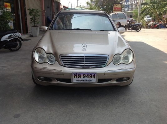 ขายด่วน Benz c200 Compressor Elegance ออโต้ ปี2003 สภาพสวย ไม่มีชน