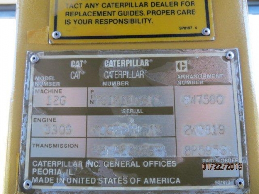 รถเกรด CAT 12G 61M Series,9582Hr.รถนอกนำเข้า จากญี่ปุ่นสภาพดีมากครับ ติดต่อ มานะ  085-9049669