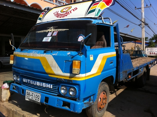 ขายรถบรรทุก 6 ล้อ เทเลอร์ กระบะสไล้ ยี่ห้อ MITSUBISHI เครื่อง 4D32 (100 แรง) ทะเบียนพร้อม ราคาต่อรองได้