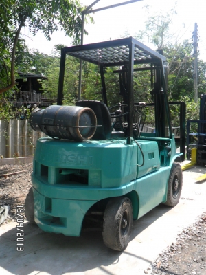 ขายรถยกฟอร์คลิฟท์MITSUBISHI:2ตัน:เบนซินติดแก๊สเครื่องดีเกียร์ดีราคา155000บาท