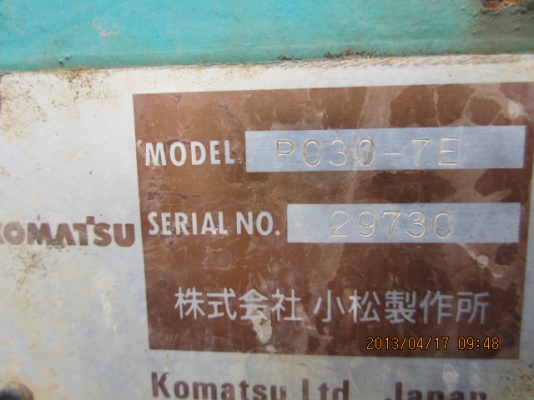เก่านอกแท้ ค่ะ รถขุด PC30-7E จากญี่ปุ่น สภาพสวยพร้อมใช้งานแน่นอน สนใจโทรเลยค่ะ 087-3310254 เจี๊ยบค่ะ เก่านอกแท้ ค่ะ รถขุด PC30-7E จากญี่ปุ่น สภาพสวยพร้อมใช้งานแน่นอน สนใจโทรเลยค่ะ 087-3310254 เจี๊ยบค่ะ