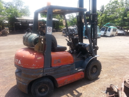 ขาย โฟรคลิฟ toyota เครื่องเบ็นซิล 2.5 ตัน เกียร์ออโต้ สภาพพร้อมใช้ครับ