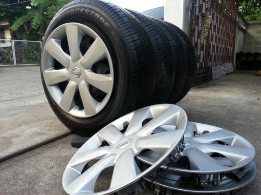 ล้อ14Almera +ยาง Bridgestone 175/70/14 ปี12