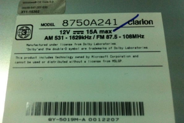 ขาย 2 DIN CLARION ติดรถป้ายแดง สภาพใหม่มาก