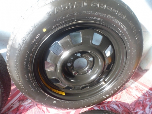 ล้ออะไหล่ญี่ปุ่นเหลืองบาง14"15"16"17" ใส่4-5รู สีเหลือง,ดำ,ส้ม,แดง" (เริ่มวงละ900บ.)