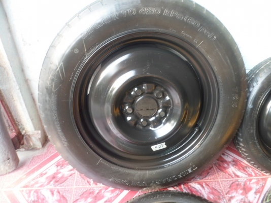 ล้ออะไหล่ญี่ปุ่นเหลืองบาง14"15"16"17" ใส่4-5รู สีเหลือง,ดำ,ส้ม,แดง" (เริ่มวงละ900บ.)