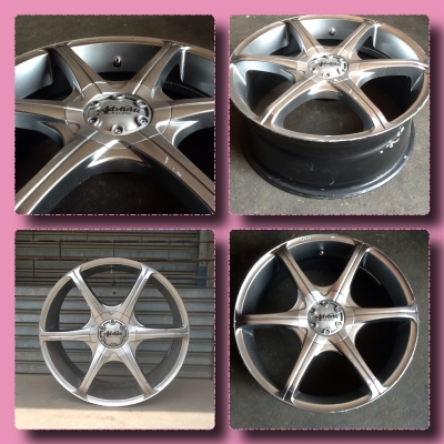 ขายแม็กขอบ 18 5รู100/114 กว้าง 7.5 ET45 ครบชุด 4วง