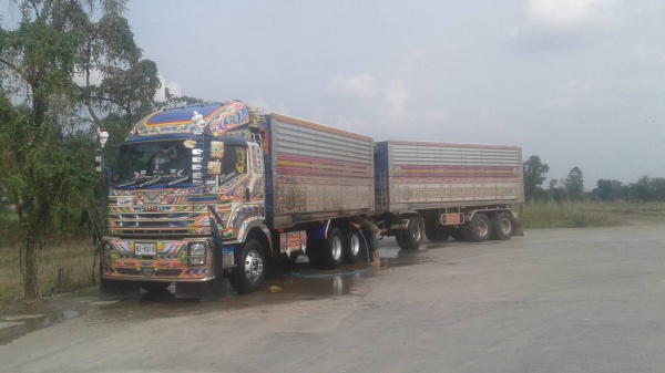 พ่วง 22 ล้อ ISUZU FXZ 360 ปลายปี 55 กระบะมิเนียม - ดั้ม อู่ ไทยรุ่งเรือง ใส่ของได้ 29 ตันกว่า สภาพสวยพร้อมใช้ ราคา 2,780,000