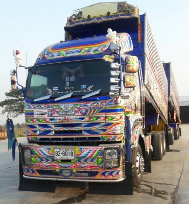 พ่วง 22 ล้อ ISUZU FXZ 360 ปลายปี 55 กระบะมิเนียม - ดั้ม อู่ ไทยรุ่งเรือง ใส่ของได้ 29 ตันกว่า สภาพสวยพร้อมใช้ ราคา 2,780,000