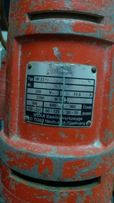 เครื่อง คอริ่ง เยอรมัน 3 เกียร์  พร้อมดอก hilti 3ดอก ขนาด 5-6-8 นิ้วฟันเดิม