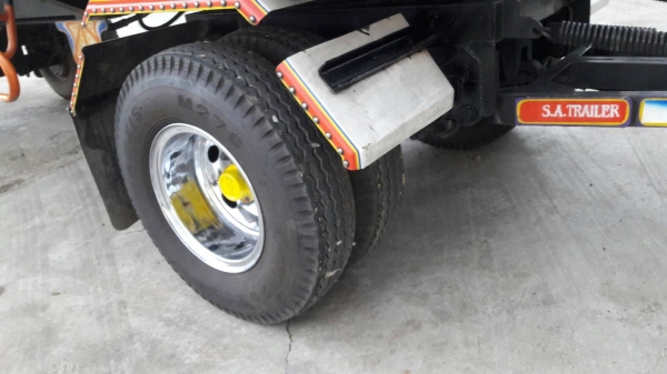 พ่วง 18 ล้อ ISUZU คัตซีจัมโบ้ เครื่อง 195 เทอร์โบ 230 แรง กระบะมิเนียม - ดั้ม อู่ เอสเอ เทรนเลอร์ แม่ปี46 - ลูกปี 56 ยางสวย