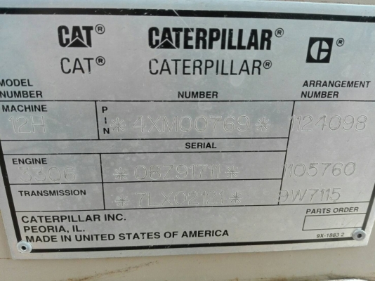 รถเกรด 12 H ใบมีด 14 ฟุต 145 แรงม้าราคา 2,000,000 รถกทม.