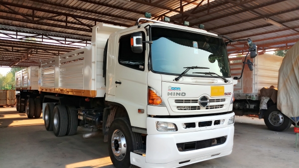 ขายครับ hino 344แรงม้า ปี57megaตัวสุดท้ายรถสวยจัดพร้อมใช้งาน  บรรทุกของได้31.5ตันโทร089-7088772หรือ099-1425353