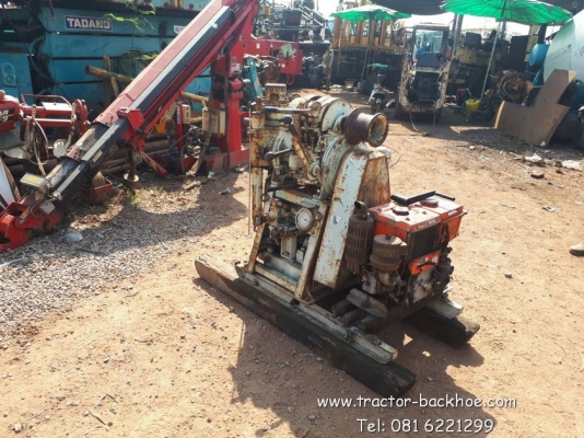 ขาย เครื่องเจาะดิน เจาะหิน ระเบิดหิน เจาะบาดาล คูโบต้า เก่าญี่ปุ่น มีวินสลิงลากของในตัว พร้อมใช้