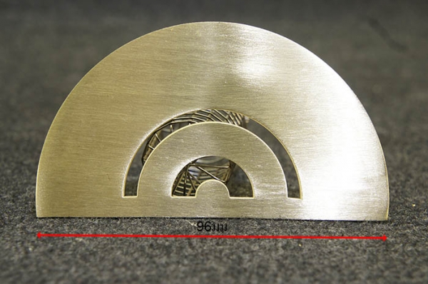 ไม้บรรทัดครึ่งวงกลม 180 องศา ทำจากทองเหลือง