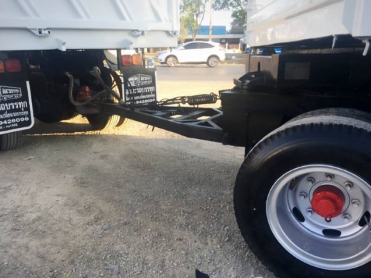 Isuzu deca 320 แรง แม็กโหลด จดปี 60 แม่ลูกกระบะดัมพ์สามมิตร  ลูก 3 เพลา พร้อมใช้งาน รถออกป้ายแดงมา