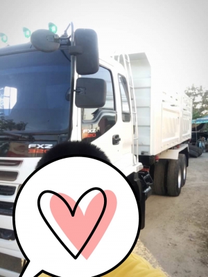 Isuzu deca 320 แรง แม็กโหลด จดปี 60 แม่ลูกกระบะดัมพ์สามมิตร  ลูก 3 เพลา พร้อมใช้งาน รถออกป้ายแดงมา