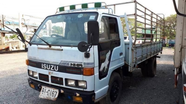 เหลือ 10 คันขายเหมา 1,200,000 บาท รวมมิตร 4 ล้อ -6 ล้อ สภาพพร้อมใช้ เอกสารเล่มทะเบียน   รถอยู่ แจ้งวัฒนะ โทร 0610710295  1.ISUZU NKR66E เครื่องติดแก๊ส 1JZ 2500 CC. เกียร์ออโต้   2.รถ4ล้อกลาง ISUZU NKR69E หัวสวยคัดซีดี กะบะคอกแซง กว้าง 1.77 ม. ยาว 3.15 ม.