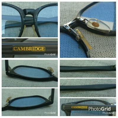 แว่นตาผู้ดีอังกฤษ ยุค &#039;90s โมเดลคลาสสิค &#039;สี่เหลี่ยม - มน&#039; Vintage CAMBRIDGE handmade 
