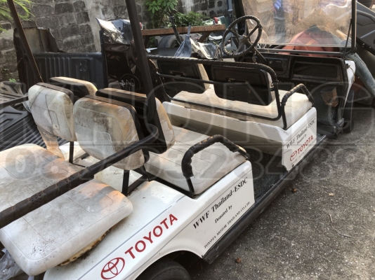 ขายด่วน รถกอล์ฟ 6 ที่นั่งพร้อมอุปกรณ์ มอเตอร์ ครบ ไม่มีแบตเตอรี่ ขายตามสภาพ 28000