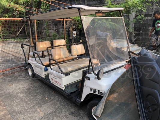 ขายด่วน รถกอล์ฟ 6 ที่นั่งพร้อมอุปกรณ์ มอเตอร์ ครบ ไม่มีแบตเตอรี่ ขายตามสภาพ 28000