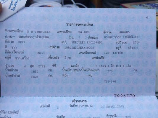 ขาย ทะเบียนพร้อม