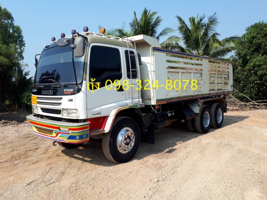 Isuzu 320 แรง แม็คโหลด จดปี พย.49 แม่เดี่ยวดัมพ์อู่ซุ่นชัย มีระบบลากและยิงดัมพ์ลูก รถสวยเดิม ไมล์สองแสนแท้ ยางดี พร้อมใช้งาน