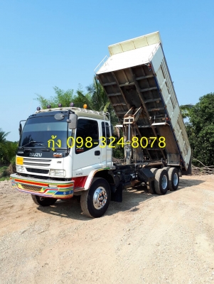Isuzu 320 แรง แม็คโหลด จดปี พย.49 แม่เดี่ยวดัมพ์อู่ซุ่นชัย มีระบบลากและยิงดัมพ์ลูก รถสวยเดิม ไมล์สองแสนแท้ ยางดี พร้อมใช้งาน