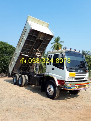 Isuzu 320 แรง แม็คโหลด จดปี พย.49 แม่เดี่ยวดัมพ์อู่ซุ่นชัย มีระบบลากและยิงดัมพ์ลูก รถสวยเดิม ไมล์สองแสนแท้ ยางดี พร้อมใช้งาน