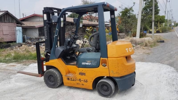 ขายด่วนรถยกTOYOTA7FG25ยก2.5ตันเสาสูง3เมตรยกจริงได้ถึง2.7ตันรถนอกนำเข้ายังไม่เคยใช้งานในเมืองไทยเลย