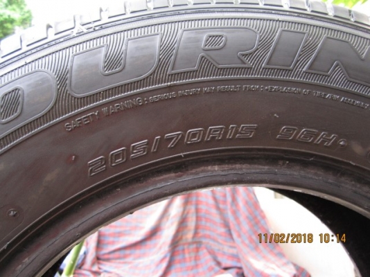 dunlop 205/70/15 ปี 14