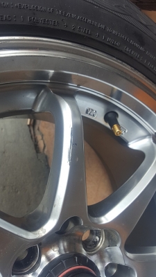 ล้อมือ2 K.SPEED ขอบ15 4รู100-114 พร้อมยาง  4 ล้อ