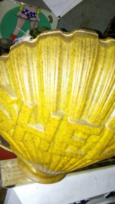 ขายป้ายน้ำมันเชลล์ สีเหลือง แต่งร้านคับ 5500