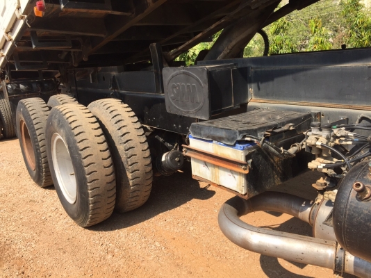 ขาย HINO 330 แรง พ่วงแม่ลูก กระบะเหล็กสามมิตร รถปี 56 ปลายปี